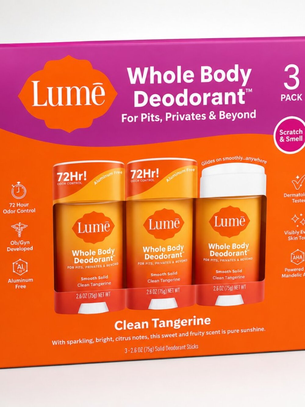 Lume Whole Body Deodorant (3-Packs)
